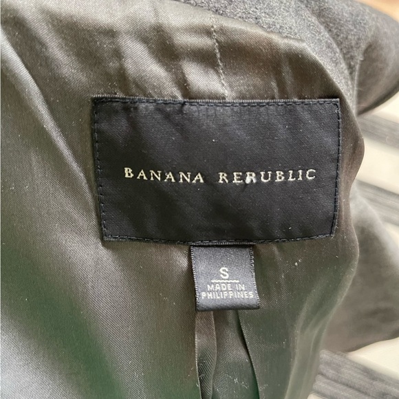 Banana Republic Gray Wool Short Double-breasted/ Peacoat Winter Jacket Size: S - Picture 10 of 13